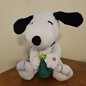 Vintage Musical Snoopy Holiday Plush By Gemmy